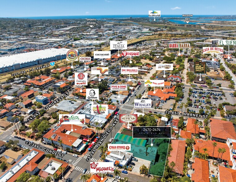 2470-2474 San Diego Ave, San Diego, CA à vendre - Aérien – Image 2 sur 19