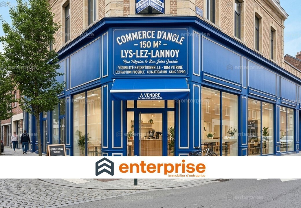 Local commercial dans Lys-lez-Lannoy à vendre Photo de l’immeuble– Image 1 sur 2