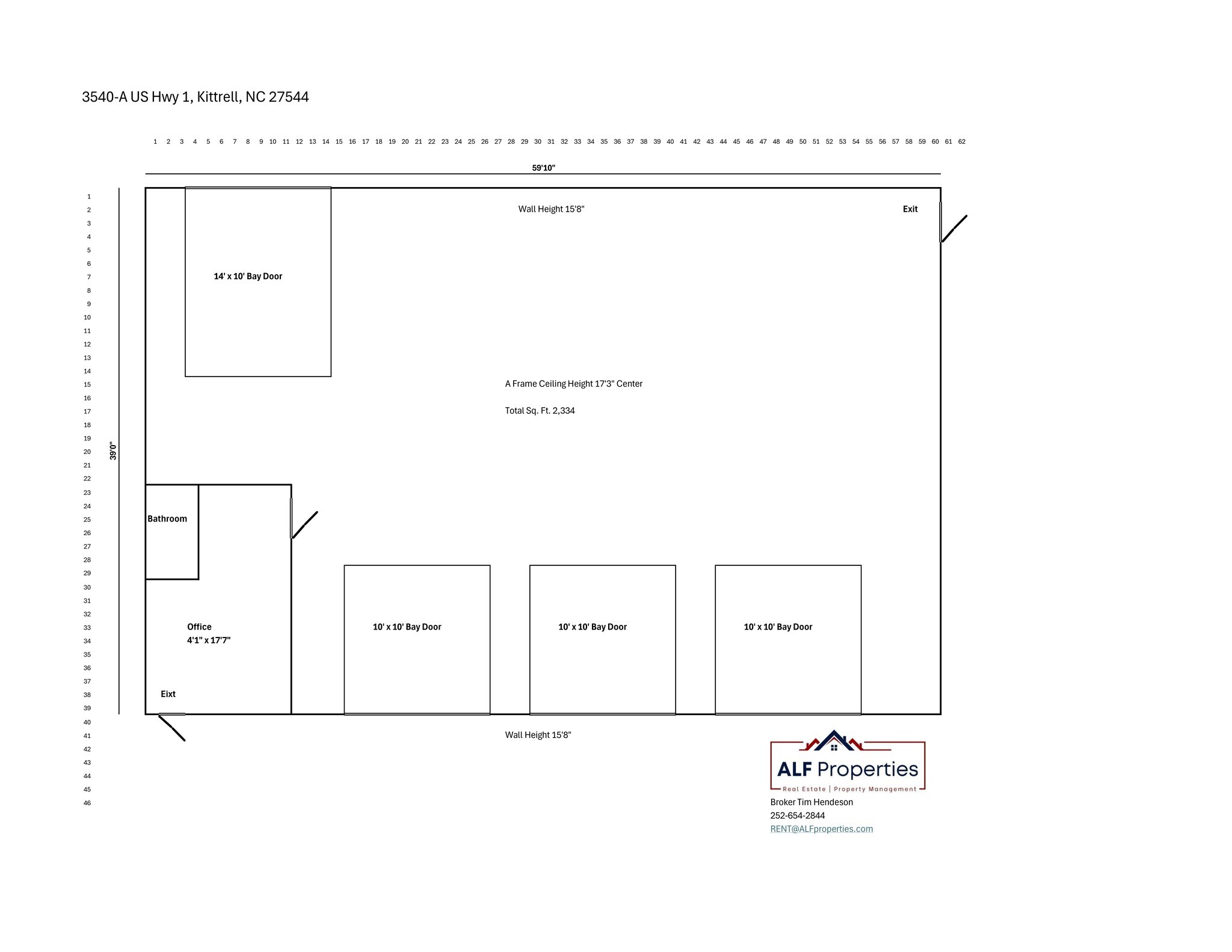 3540 US Highway 1 S, Kittrell, NC à louer Plan de site– Image 1 sur 1