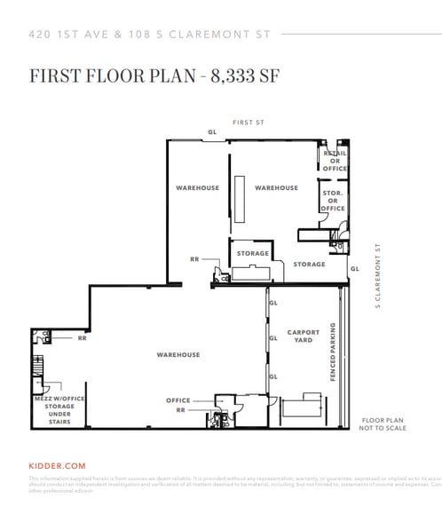 108 South Claremont St, San Mateo, CA à vendre - Plan d’étage – Image 2 sur 3
