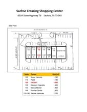 6504 Highway 78, Sachse, TX à louer Plan de site– Image 2 sur 2