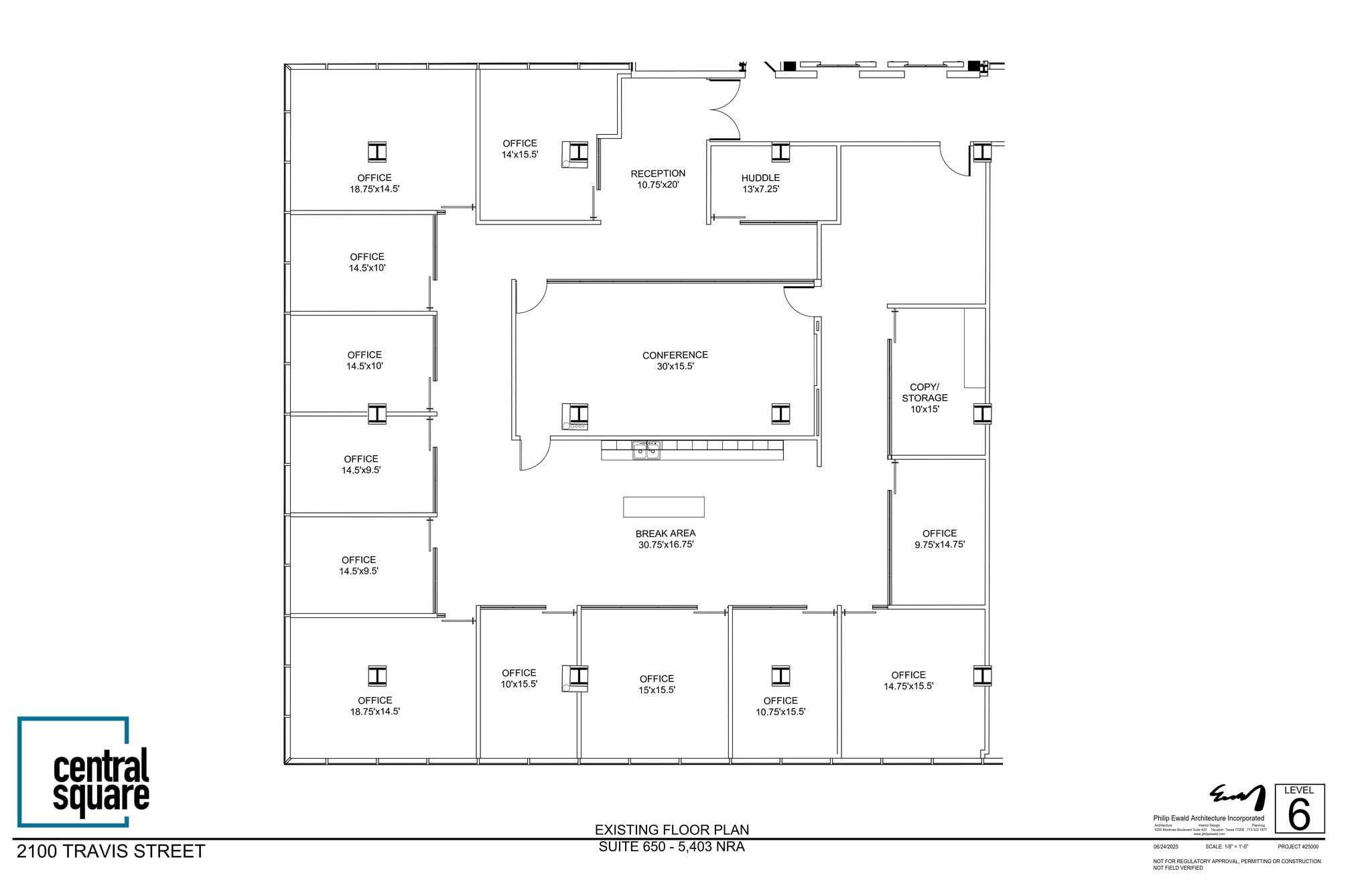 2100 Travis St, Houston, TX à louer Plan de site– Image 1 sur 14