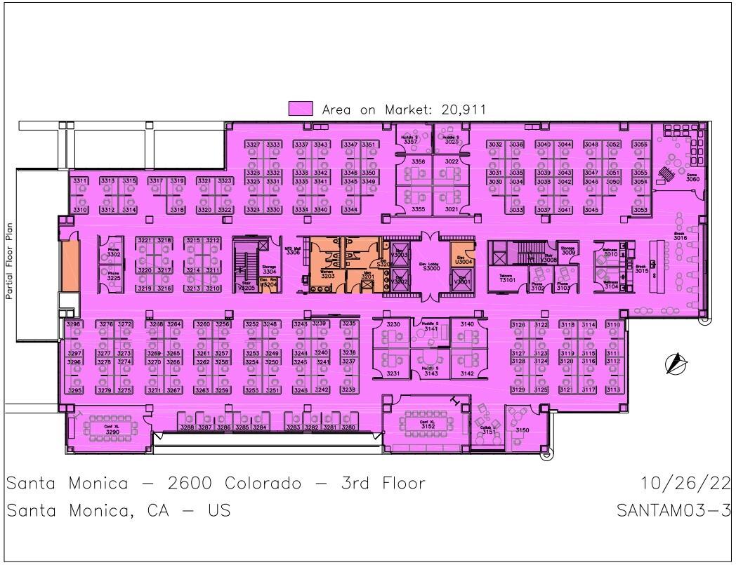 2600-2800 Colorado Ave, Santa Monica, CA à louer Plan d’étage– Image 1 sur 1