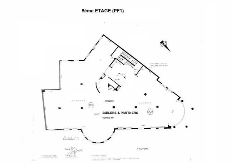 Bureau dans Sèvres à louer Plan d’étage– Image 1 sur 1