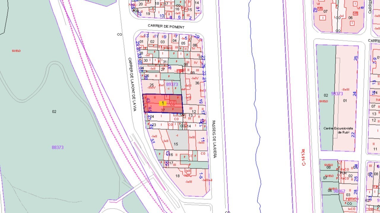 Terrain dans Rubí, Barcelona à vendre Plan cadastral– Image 1 sur 4
