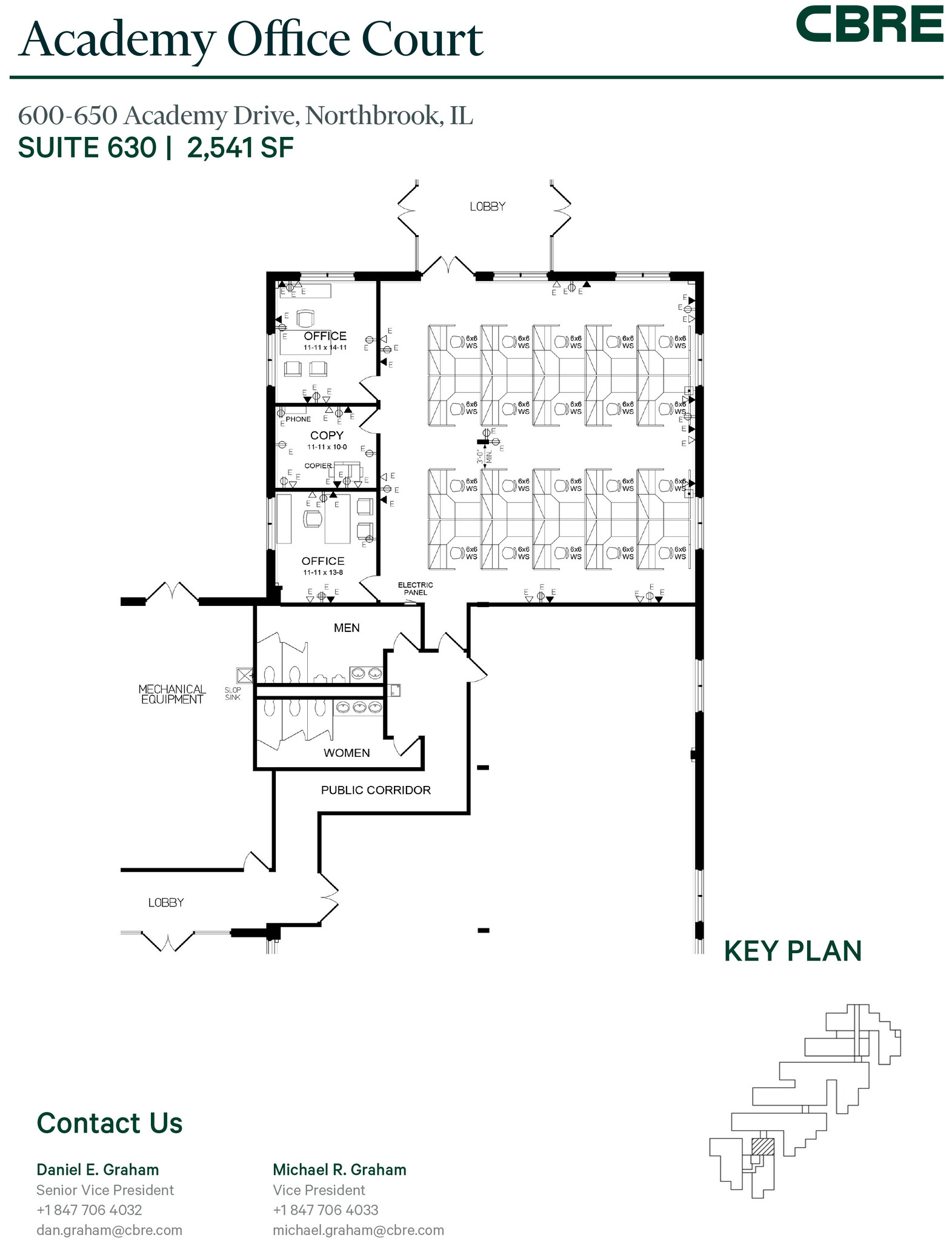 600-650 Academy Dr, Northbrook, IL à louer Plan d’étage– Image 1 sur 3