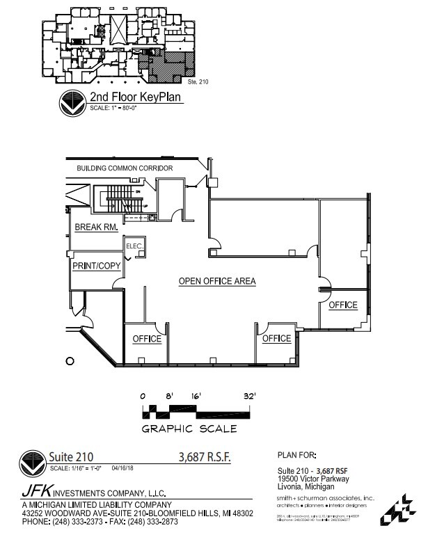 19500 Victor Pky, Livonia, MI à louer Plan d’étage– Image 1 sur 1
