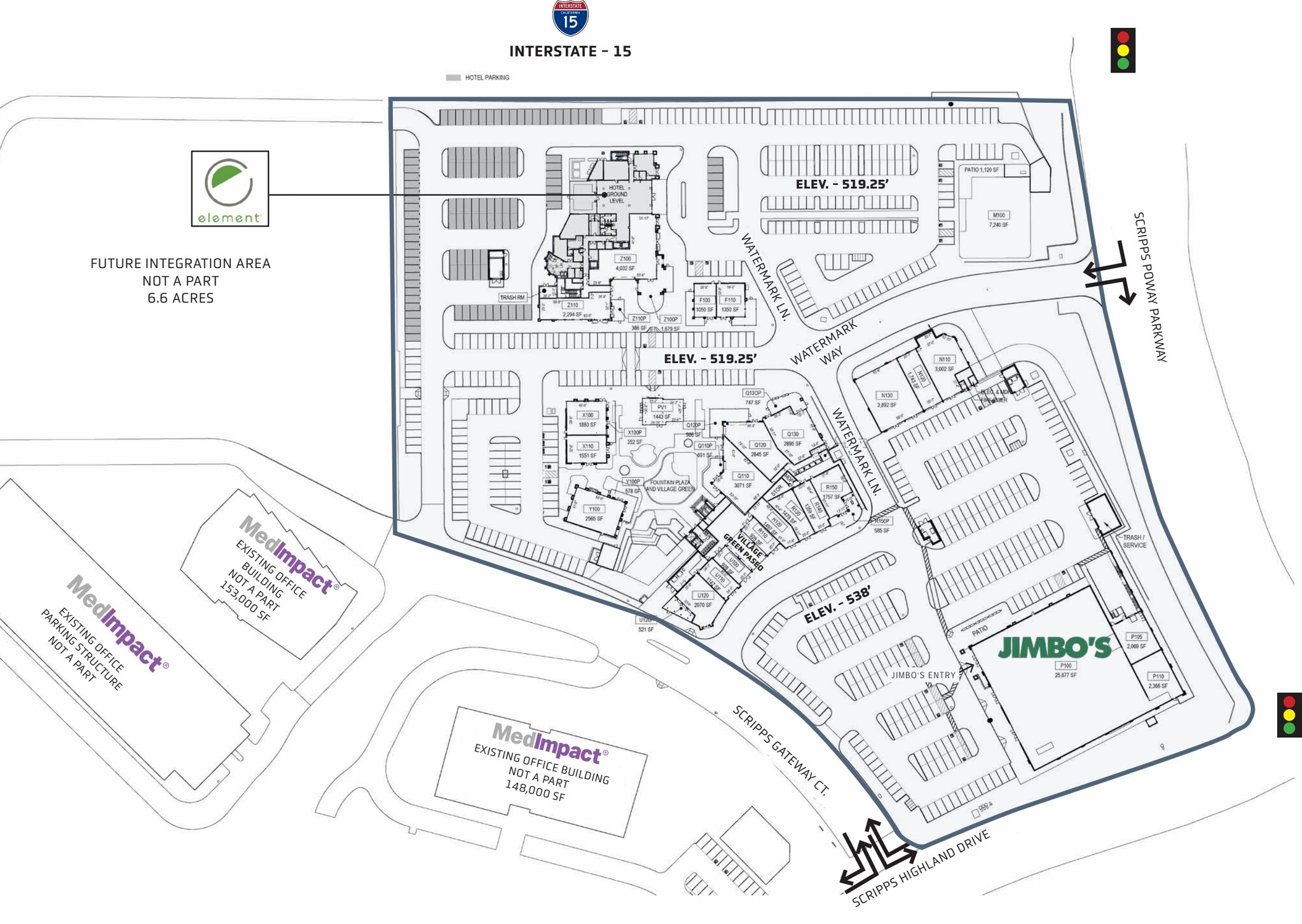 Scripps Highland Dr, San Diego, CA à louer Plan de site– Image 1 sur 1