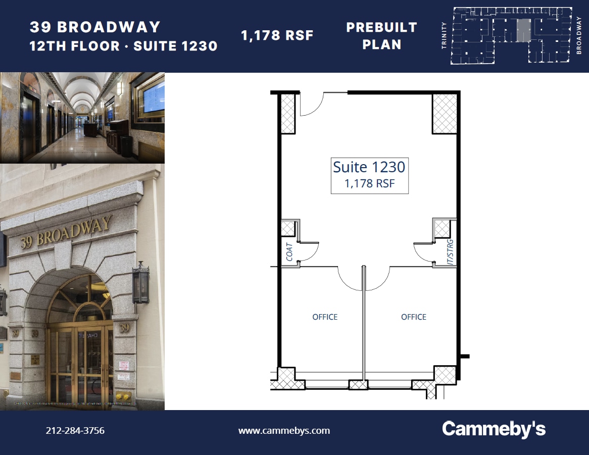 39 Broadway, New York, NY à louer Plan d’étage– Image 1 sur 1