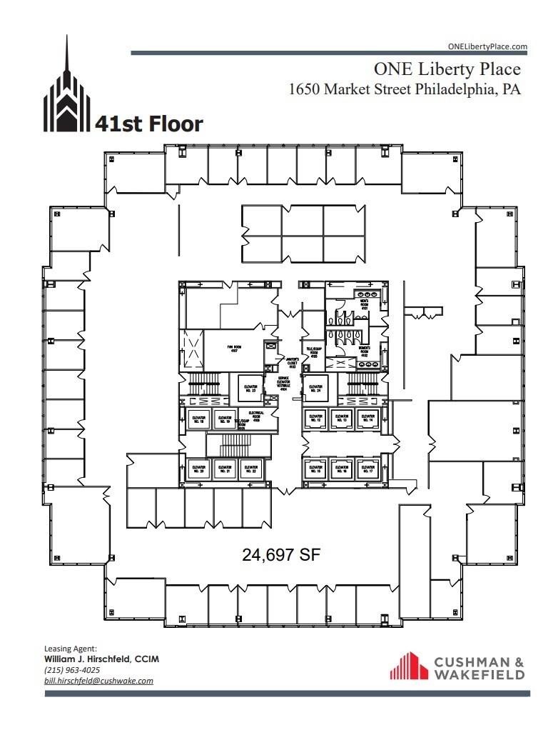1650 Market St, Philadelphia, PA à louer Plan d’étage– Image 1 sur 1