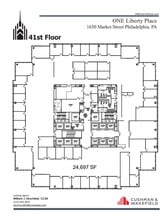 1650 Market St, Philadelphia, PA à louer Plan d’étage– Image 1 sur 1