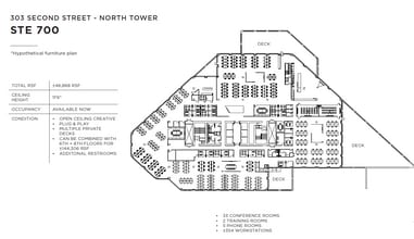 303 2nd St, San Francisco, CA à louer Plan d’étage– Image 2 sur 2