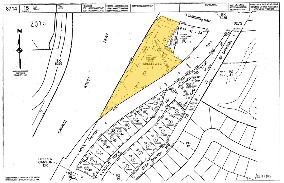 3333 S Brea Canyon Rd, Diamond Bar, CA à louer - Plan cadastral – Image 2 sur 12