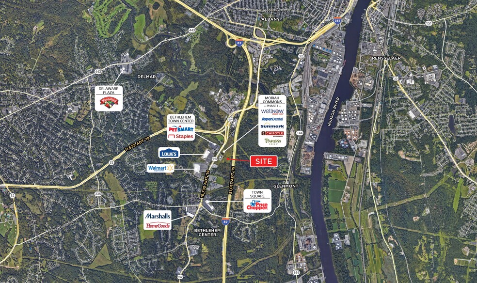 250 Route 9W, Glenmont, NY à louer - Aérien – Image 1 sur 6