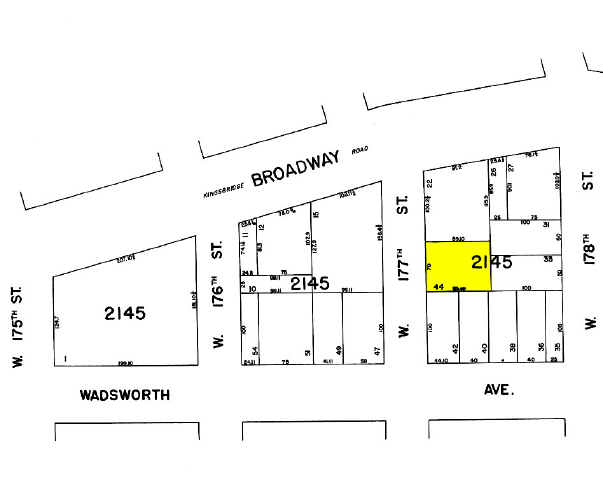 667 W 177th St, New York, NY à louer - Plan cadastral – Image 2 sur 2