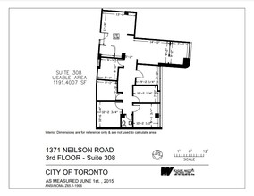 1371 Neilson Rd, Toronto, ON à louer Plan d’étage– Image 1 sur 1