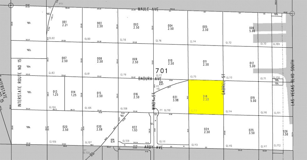 2447 W Badura Ave, Las Vegas, NV à louer - Plan cadastral – Image 3 sur 10