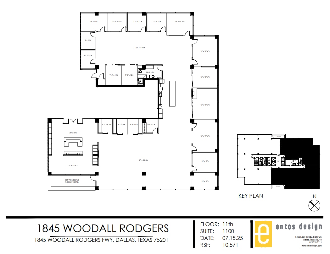 1845 Woodall Rodgers Fwy, Dallas, TX à louer Plan d’étage– Image 1 sur 1