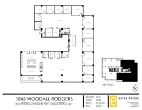 1845 Woodall Rodgers Fwy, Dallas, TX à louer Plan d’étage– Image 1 sur 1