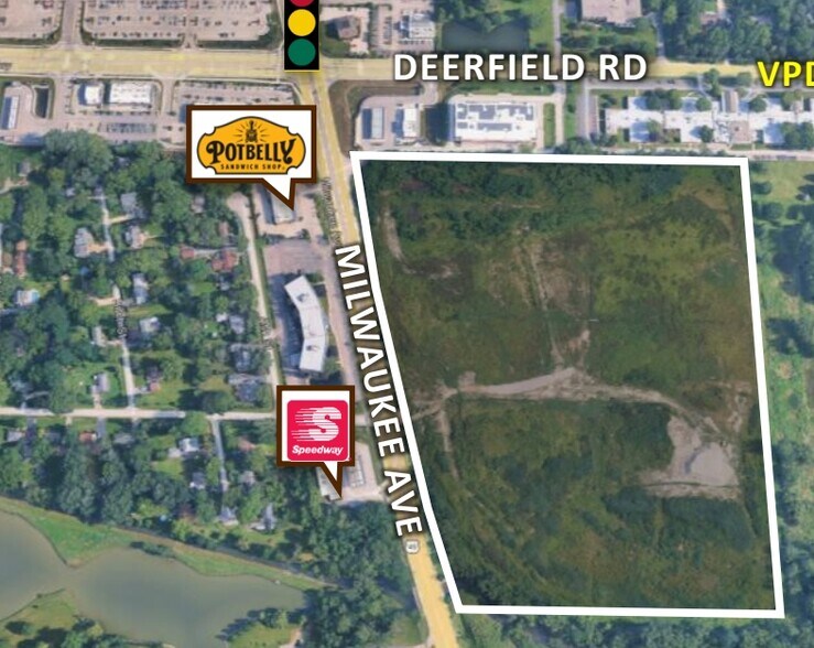 N Milwaukee Ave & Deerfield Parkway, Riverwoods, IL à vendre - Photo principale – Image 1 sur 3