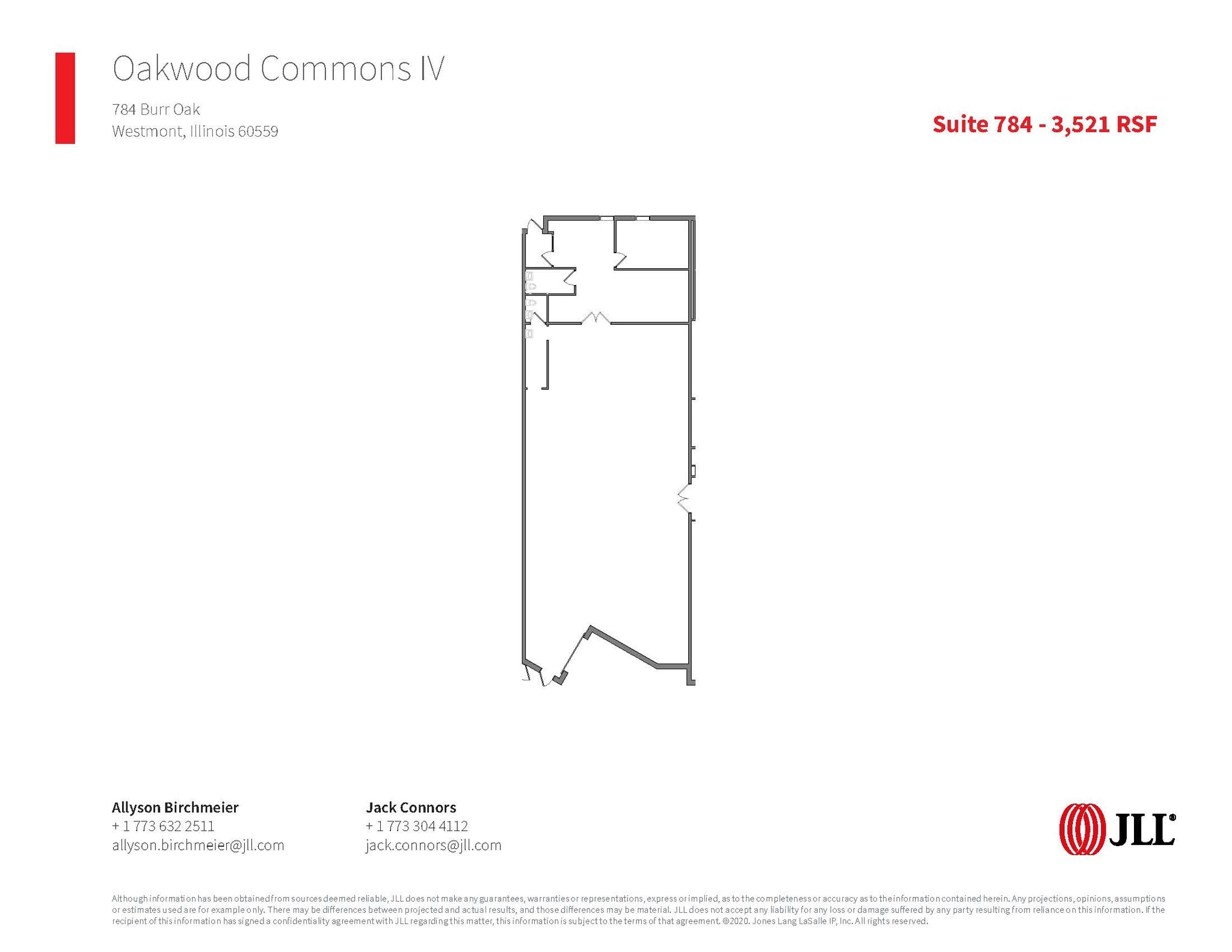 756-816 Burr Oak Dr, Westmont, IL à louer Plan d’étage– Image 1 sur 1