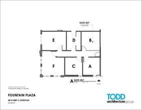 4815-4821 S Sheridan Rd, Tulsa, OK à louer Plan d’étage– Image 1 sur 2