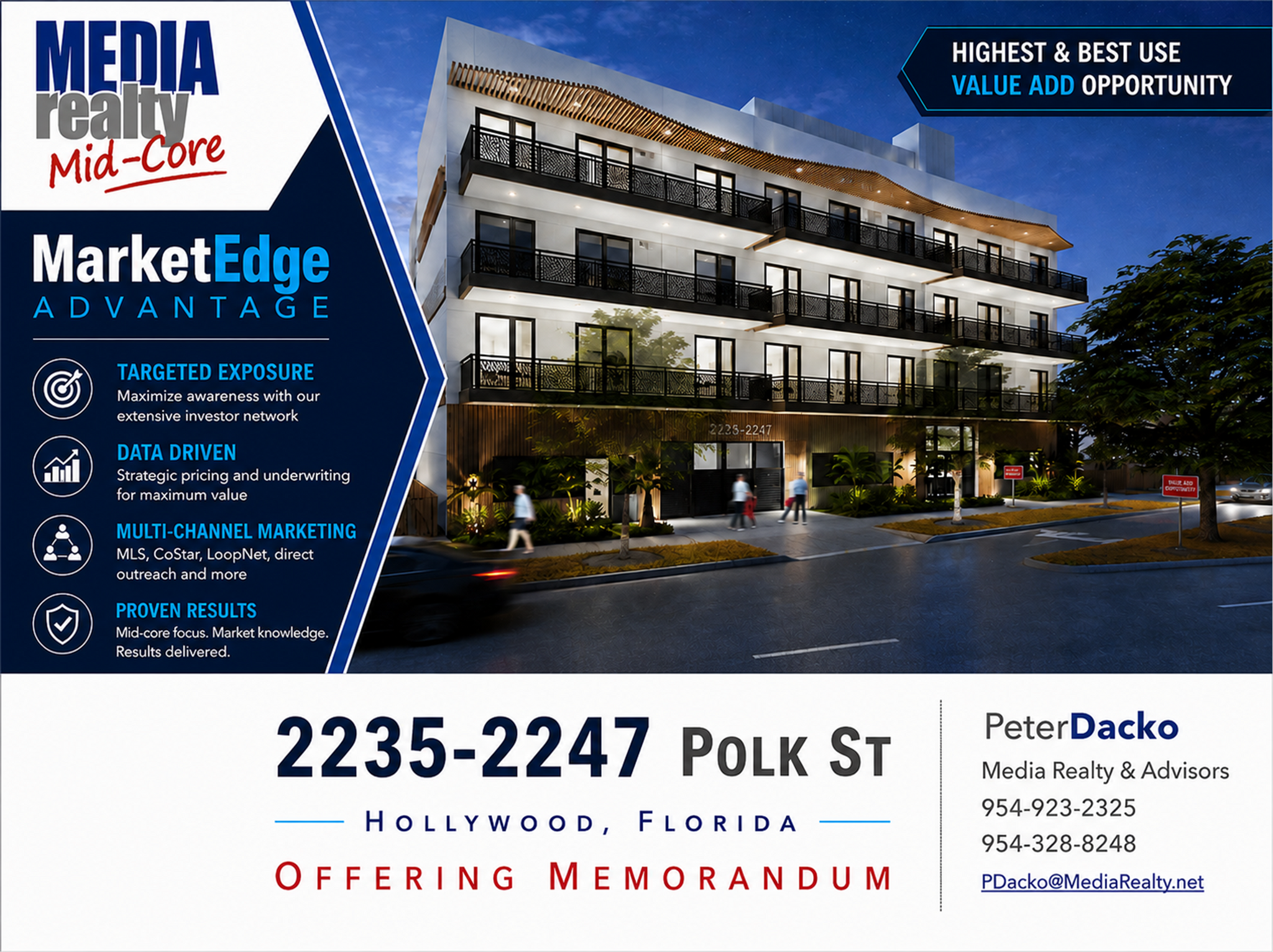 2247 Polk St, Hollywood, FL à vendre Photo de l’immeuble– Image 1 sur 8