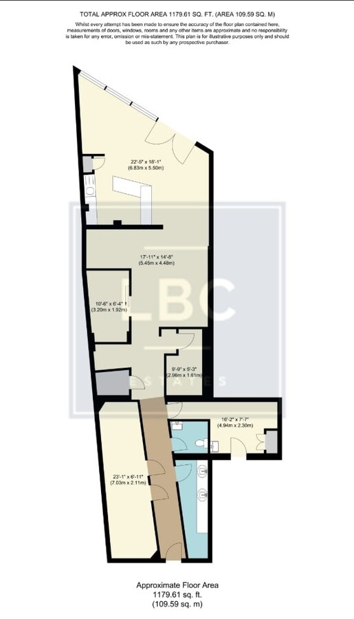758 Harrow Rd, Londres, LND NW10 5LE - Lot 758 -  - Plan d’étage - Image 1 of 4