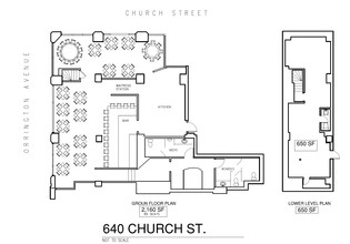 636 Church St, Evanston, IL à louer Plan d’étage– Image 1 sur 1