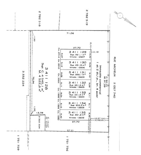 1990-2014 Rue Michelin, Laval, QC à vendre - Plan cadastral – Image 2 sur 5