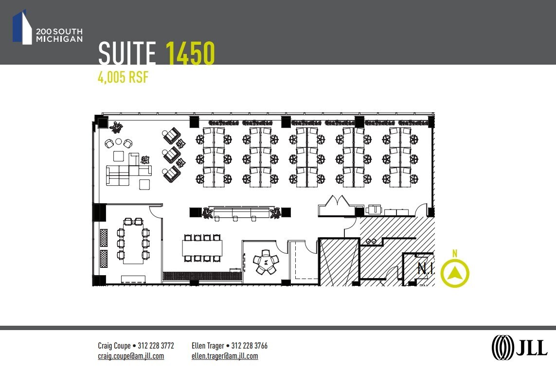 200 S Michigan Ave, Chicago, IL à louer Plan d’étage– Image 1 sur 1