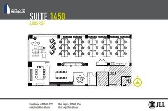 200 S Michigan Ave, Chicago, IL à louer Plan d’étage– Image 1 sur 1