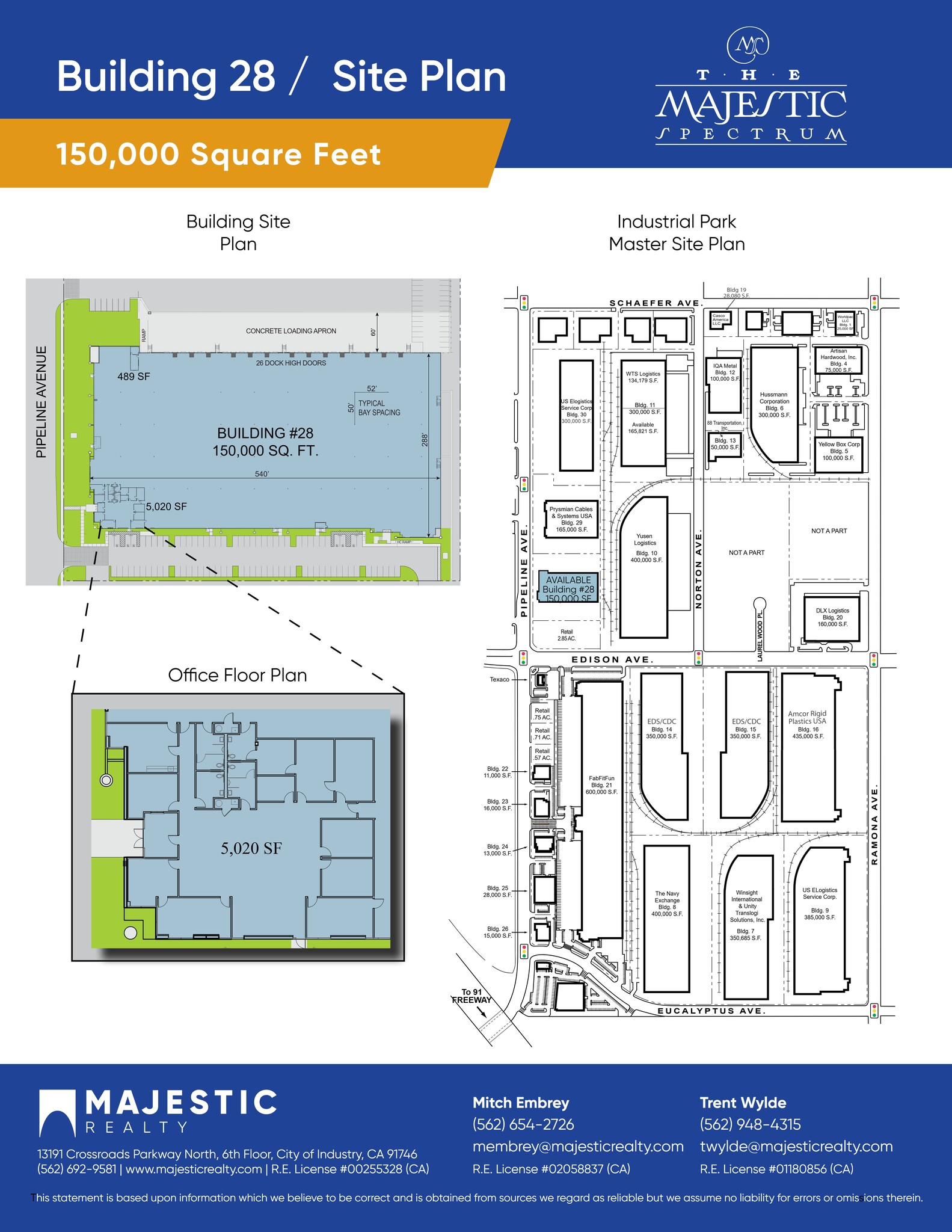 14035-14045 Pipeline Ave, Chino, CA à louer Plan de site– Image 1 sur 1