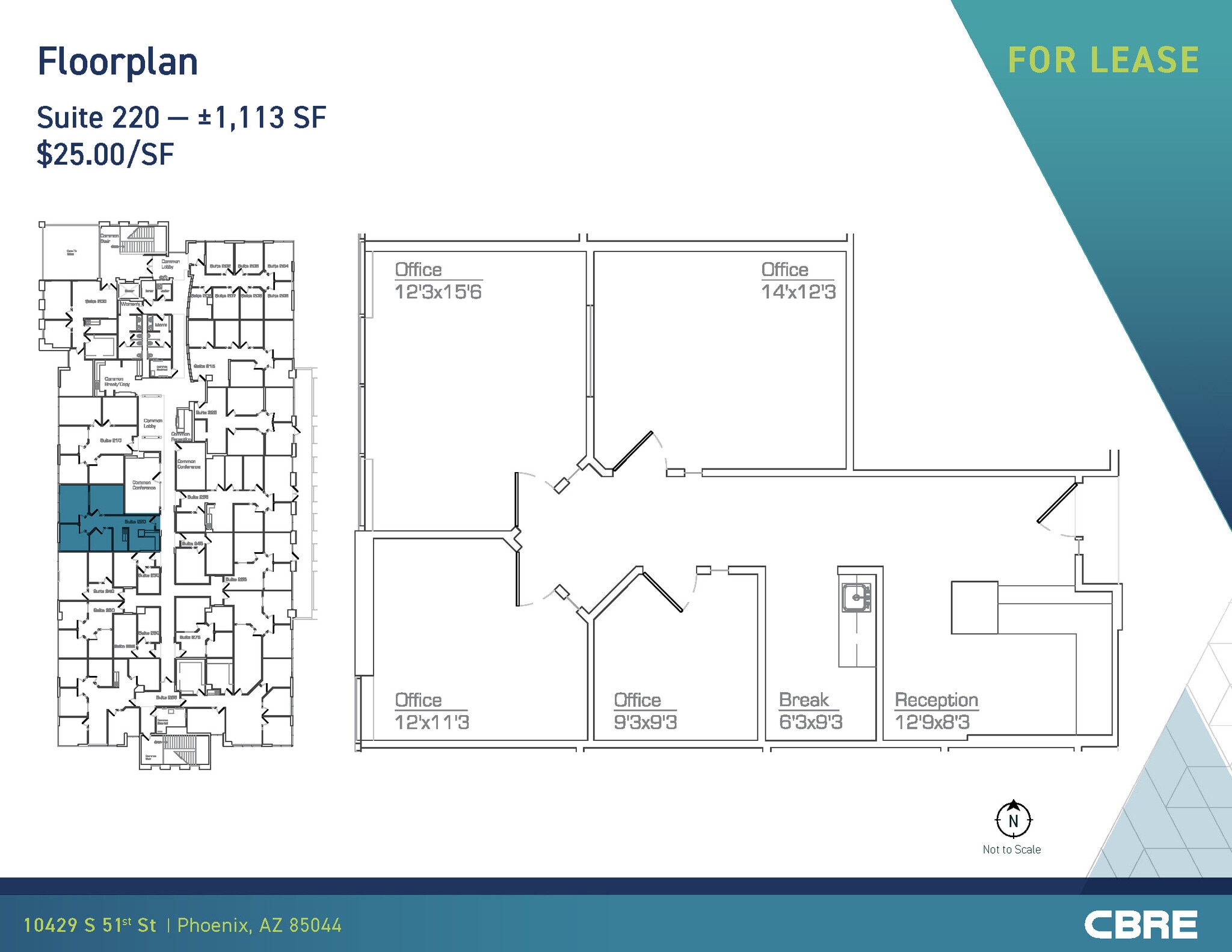 10429 S 51st St, Phoenix, AZ à louer Plan d’étage– Image 1 sur 1