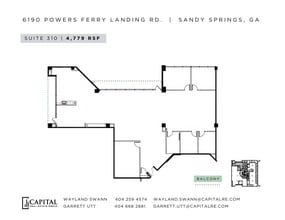 6190 Powers Ferry Landing Rd, Atlanta, GA à louer Plan d’étage– Image 1 sur 1