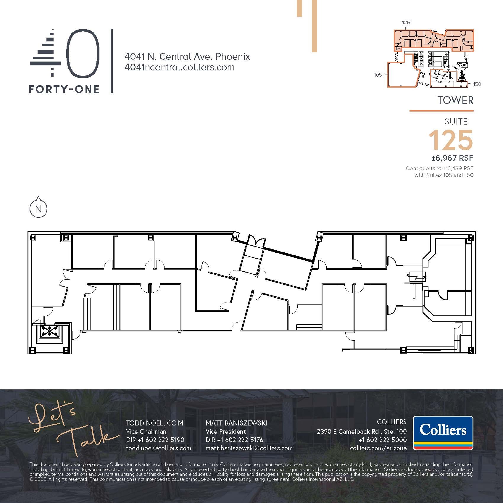 4041 N Central Ave, Phoenix, AZ à louer Plan d’étage– Image 1 sur 1