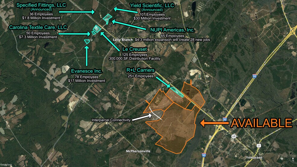 Highway 68, Yemassee, SC à vendre - Aérien – Image 2 sur 5
