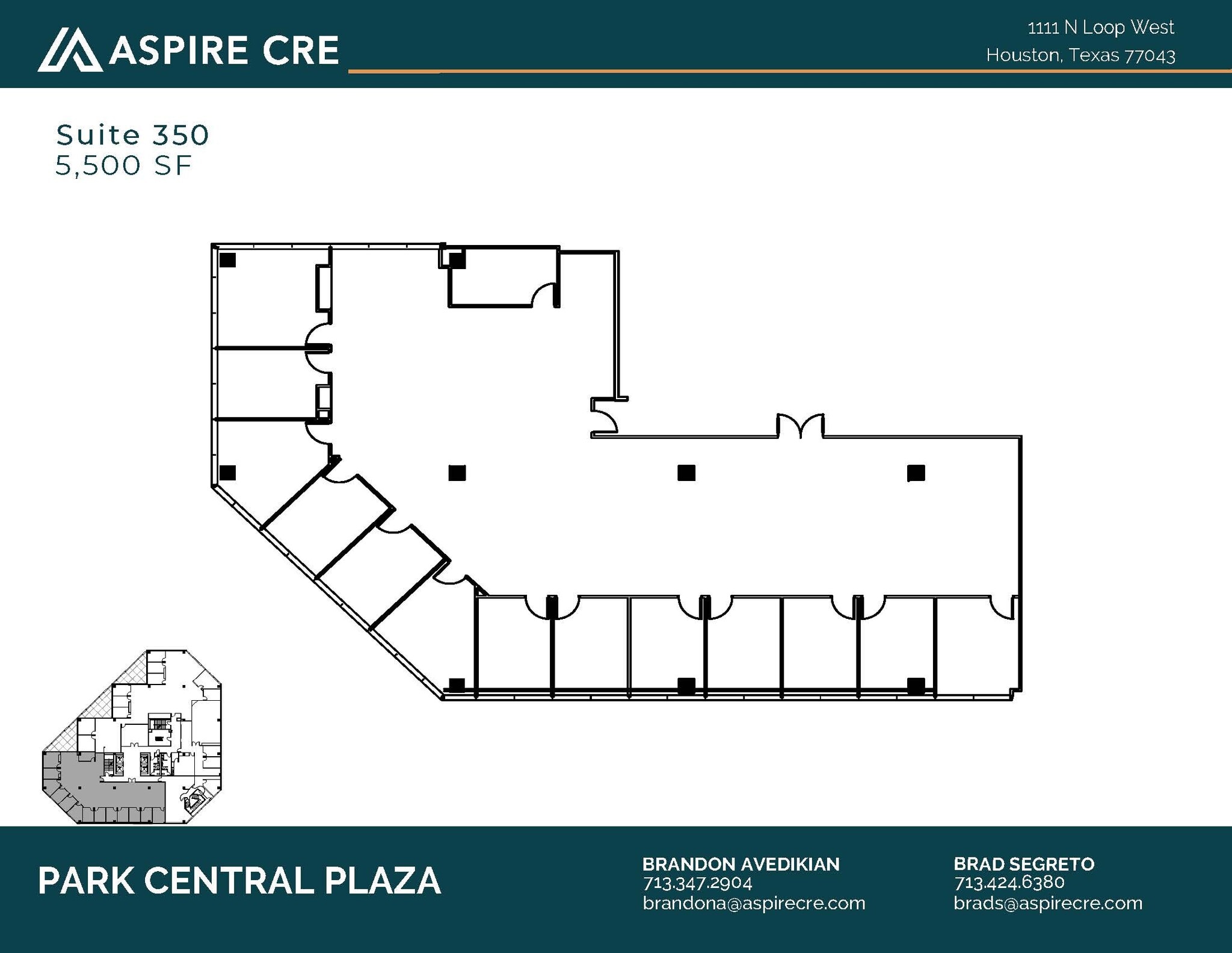 1111 N Loop W, Houston, TX à louer Plan d’étage– Image 1 sur 2