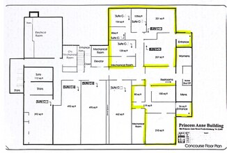 904 Princess Anne St, Fredericksburg, VA à louer Plan d’étage– Image 1 sur 1