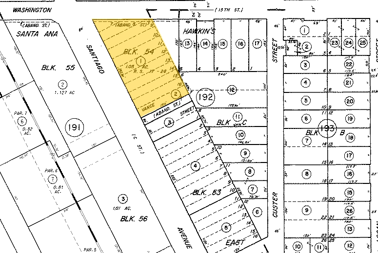 800-808 E Washington Ave, Santa Ana, CA à louer - Plan cadastral – Image 2 sur 19