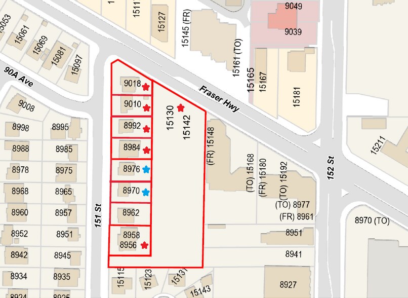 151 Street Surrey portefeuille de 4 biens à vendre sur LoopNet.fr - Photo de l’immeuble – Image 2 sur 2
