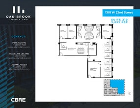 1301 W 22nd St, Oak Brook, IL à louer Plan d’étage– Image 1 sur 1