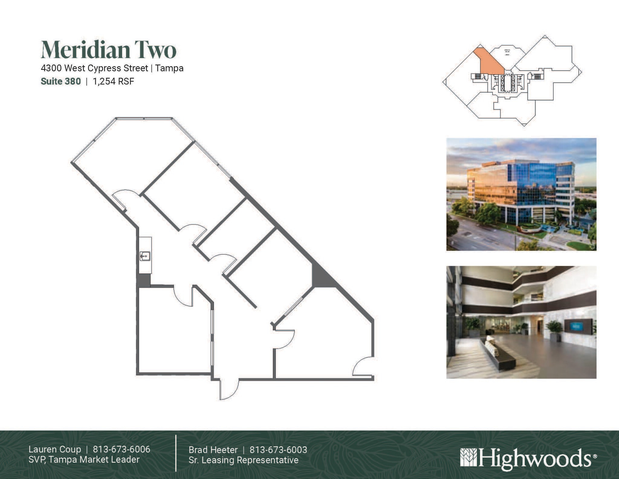 4350 W Cypress St, Tampa, FL à louer Plan d’étage– Image 1 sur 1