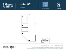 6100 Center Dr, Los Angeles, CA à louer Plan d’étage– Image 1 sur 1