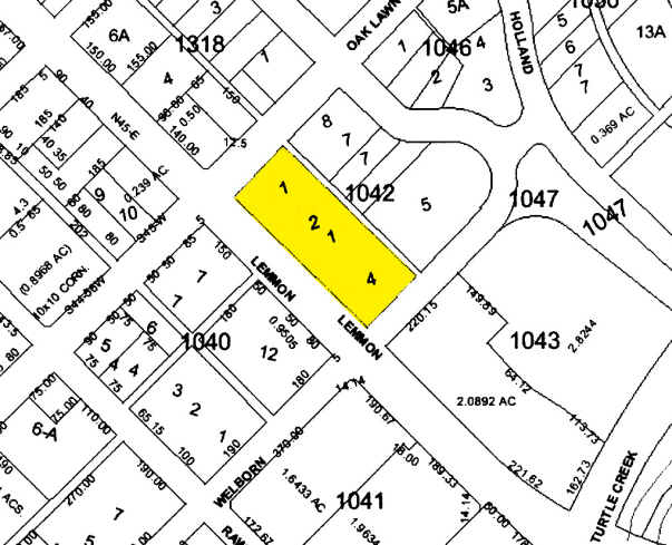 3500 Oak Lawn Ave, Dallas, TX à louer - Plan cadastral – Image 2 sur 11