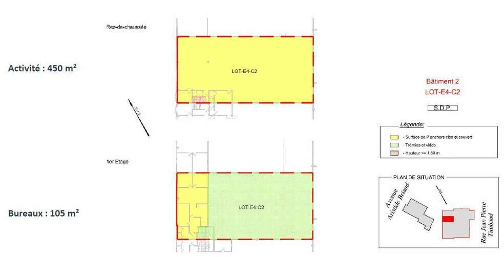 Local d’activités dans Le Blanc-Mesnil à louer - Plan d’étage – Image 3 sur 3