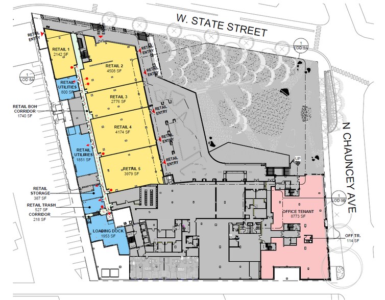 135 S Chauncey Ave, West Lafayette, IN à louer - Plan de site – Image 2 sur 3