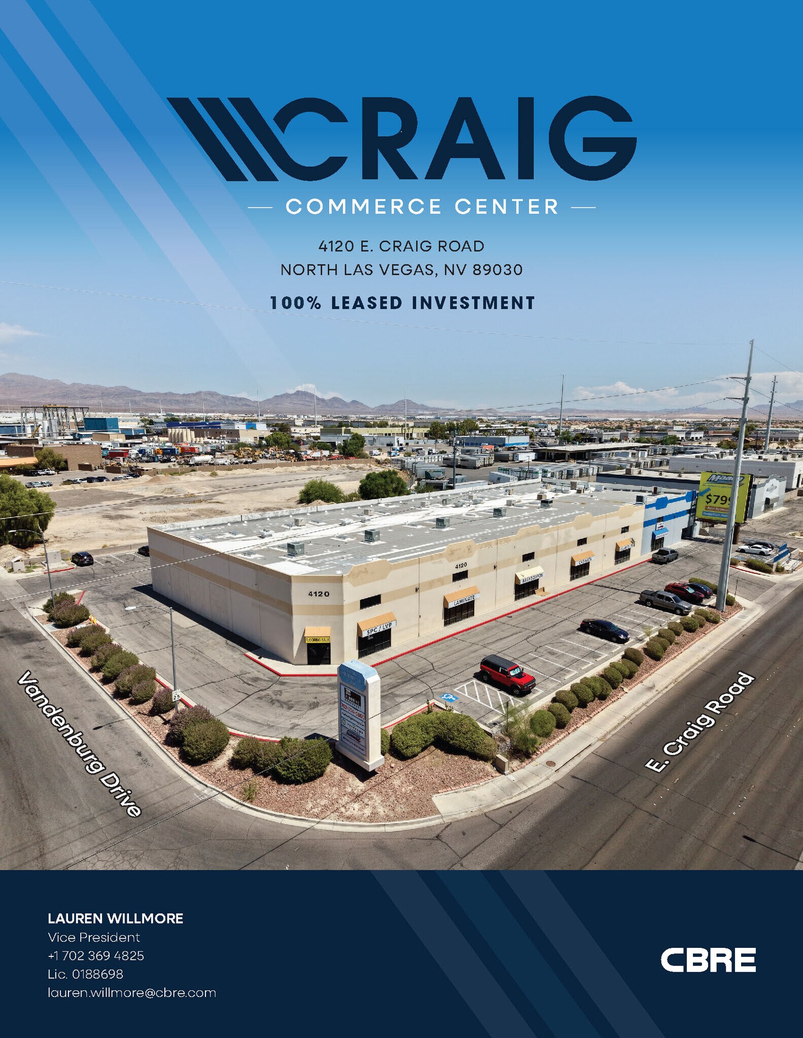 4120 E Craig Rd, North Las Vegas, NV à vendre Aérien– Image 1 sur 8