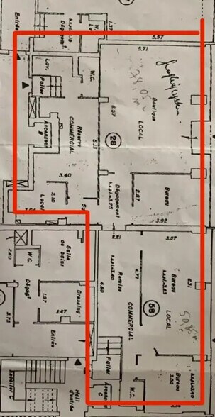 Local commercial dans Levallois-Perret à louer - Plan d’étage – Image 2 sur 2
