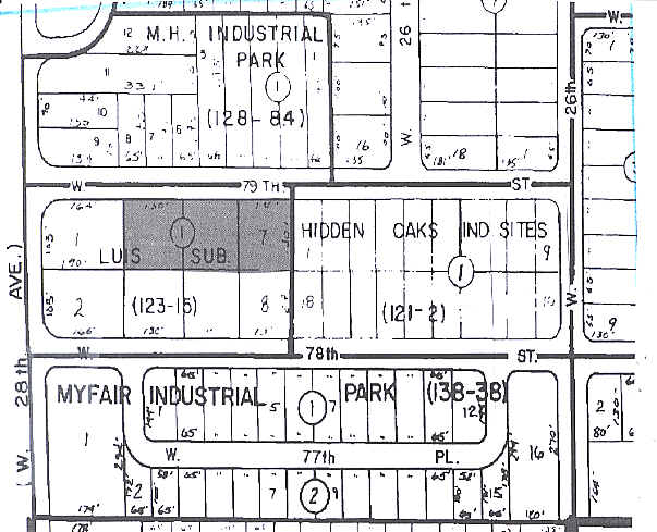 2746-2772 W 79th St, Hialeah, FL à louer - Plan cadastral – Image 2 sur 2